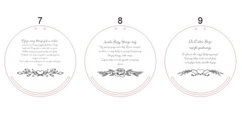 Baza do makramy - Modlitwa (9 wzorów) - - - (Aniele Boży, Ojcze Nasz, Do Ciebie Boże)