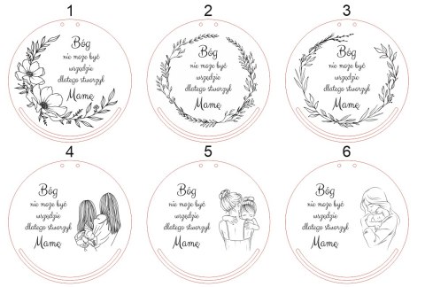 Baza do makramy - Sentencja dla Mamy (9 wzorów) - - - (Dzień Mamy)