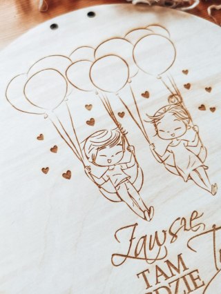 Baza do makramy - Zakochana Para (4 wzory)