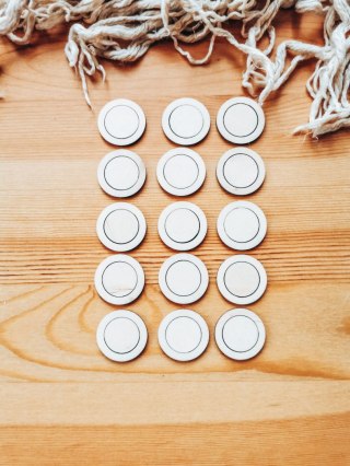 Baza do zawieszki (15szt) - koło 3cm - wzór 1