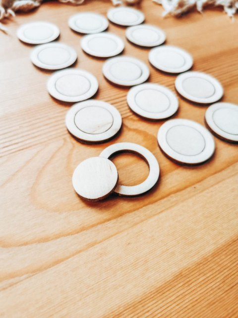 Baza do zawieszki (15szt) - koło 3cm - wzór 1