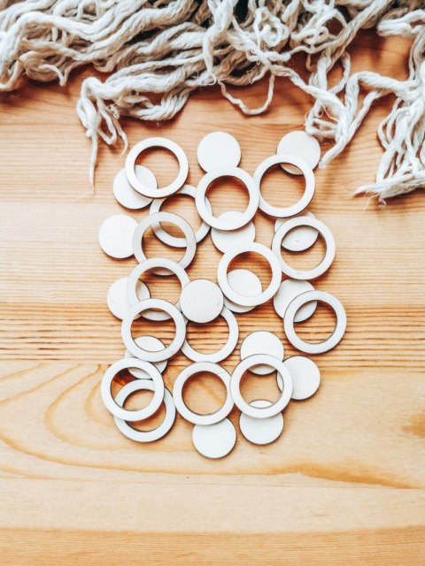 Baza do zawieszki (15szt) - koło 3cm - wzór 1