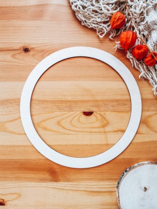 Baza obręcz - drewniane koło 25cm (szerokość 2,5cm)