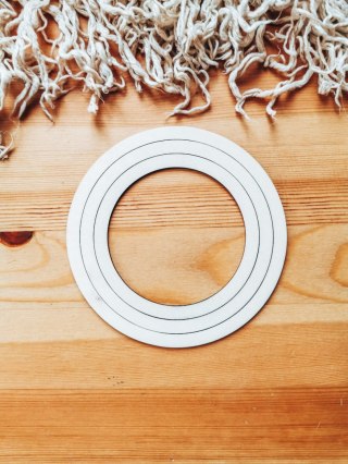 Baza obręcz - drewniane koło 3szt (18+16+14cm)