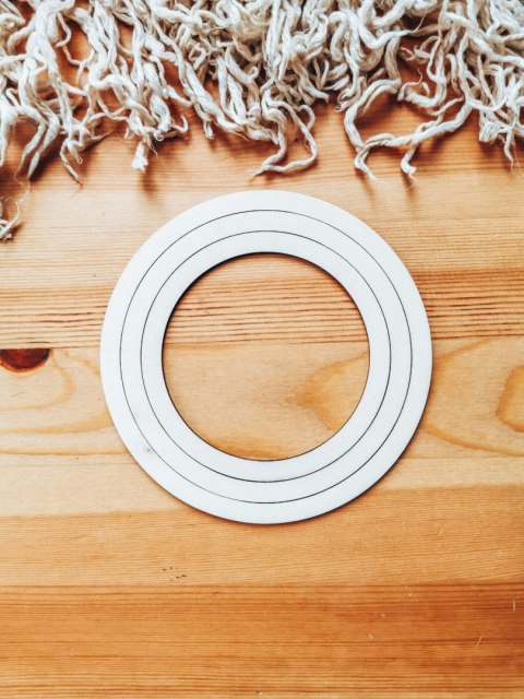 Baza obręcz - drewniane koło 3szt (18+16+14cm)