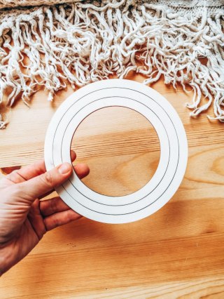 Baza obręcz - drewniane koło 3szt (18+16+14cm)