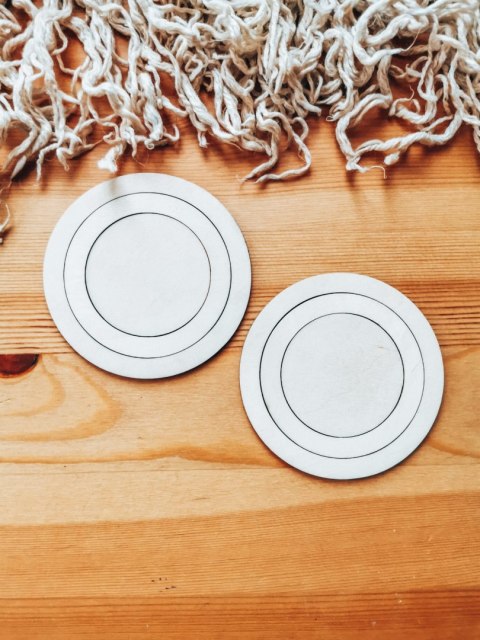 Baza obręcz - drewniane koło 6szt (12+10+8cm)