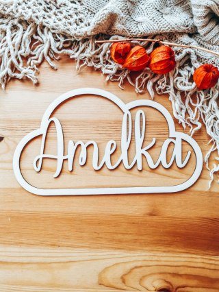 Chmurka obręcz (1szt) - z imieniem