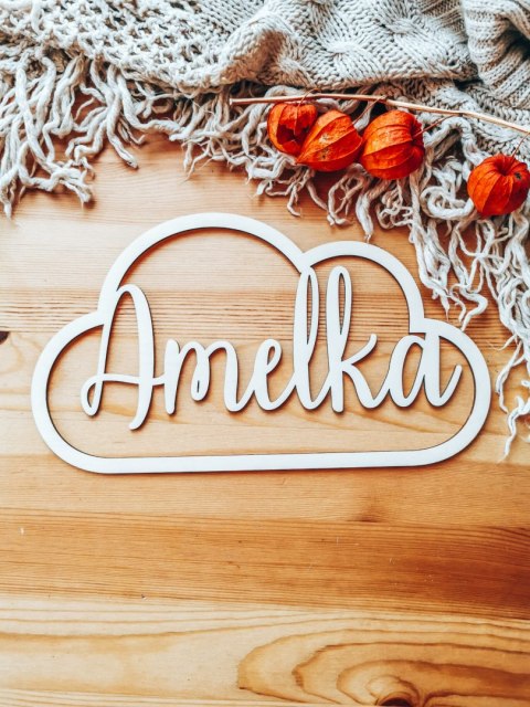 Chmurka obręcz (1szt) - z imieniem