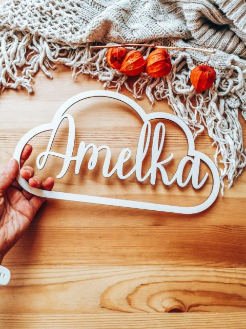 Chmurka obręcz (1szt) - z imieniem