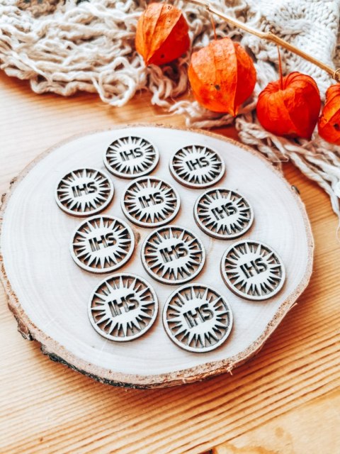 DEKOR 001 - hostia 3cm (10szt) - wzór 1 (DK-001)