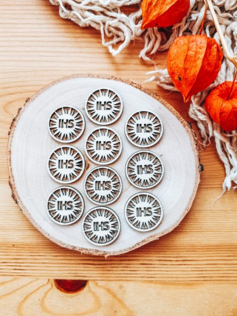 DEKOR 001 - hostia 3cm (10szt) - wzór 1 (DK-001)
