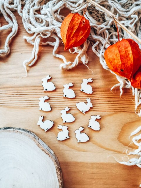 DEKOR 005 - królik 2cm (10szt) - wzór 2 (DK-005)