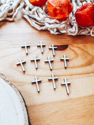 DEKOR 009 krzyż 2cm (10szt) - wzór 1 (DK-009)