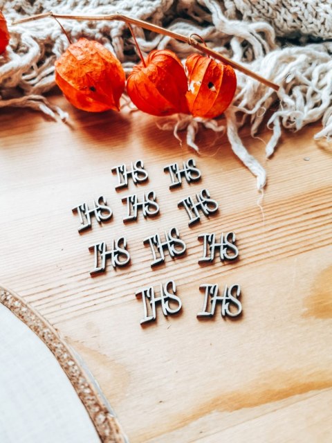 DEKOR IHS 2cm (10szt) - wzór 2 (DK-011)