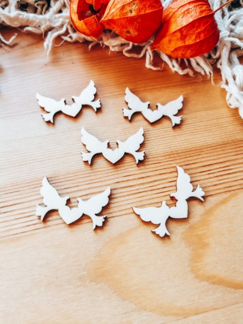 DEKOR gołąbek 3-5cm (5szt) - wzór 2 (DK-022)