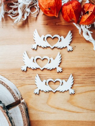 DEKOR gołąbki 15cm (3szt) - (DK-028)