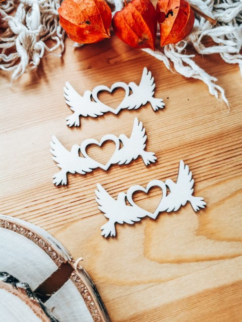 DEKOR gołąbki 15cm (3szt) - (DK-028)