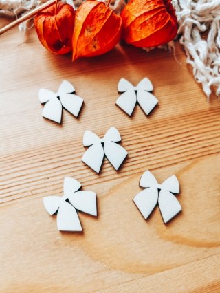 DEKOR kokardka 3-5cm (5szt) - wzór 4 (DK-017)