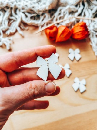 DEKOR kokardka 3-5cm (5szt) - wzór 4 (DK-017)