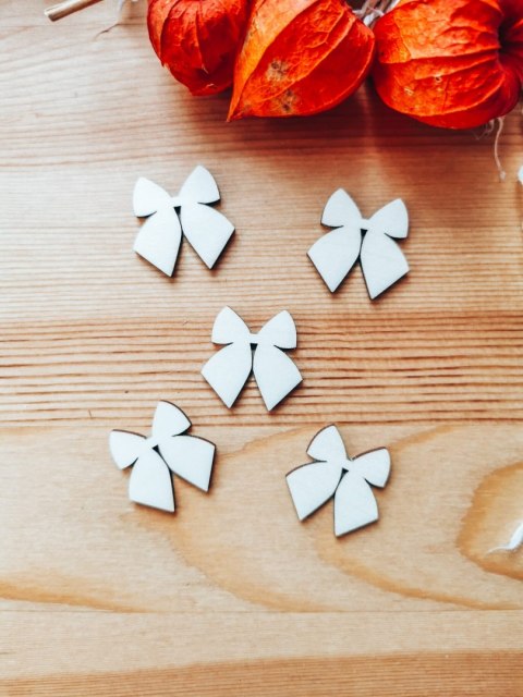 DEKOR kokardka 3-5cm (5szt) - wzór 4 (DK-017)