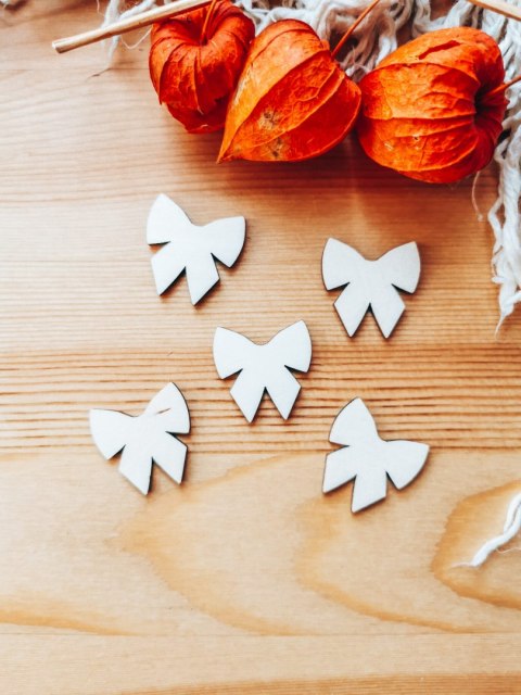 DEKOR kokardka 3-5cm (5szt) - wzór 5 (DK-018)