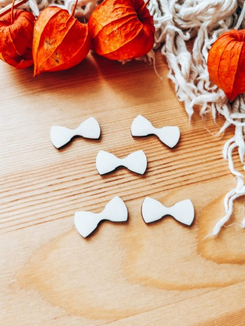 DEKOR kokardka muszka 3-5cm (5szt) - wzór 1 (DK-014)