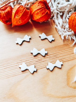 DEKOR kokardka muszka 3-5cm (5szt) - wzór 2 (DK-015)