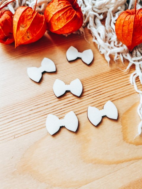 DEKOR kokardka muszka 3-5cm (5szt) - wzór 3 (DK-016)