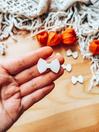 DEKOR kokardka muszka 3-5cm (5szt) - wzór 3 (DK-016)