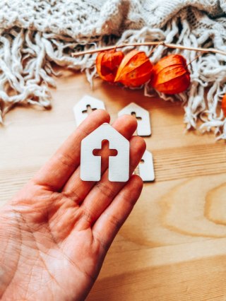 DEKOR kościół 3-5cm (5szt) - wzór 2 (DK-024)