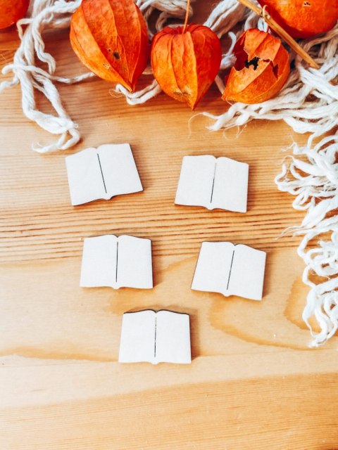 DEKOR książka 3-5cm (5szt) - wzór 1 (DK-036)