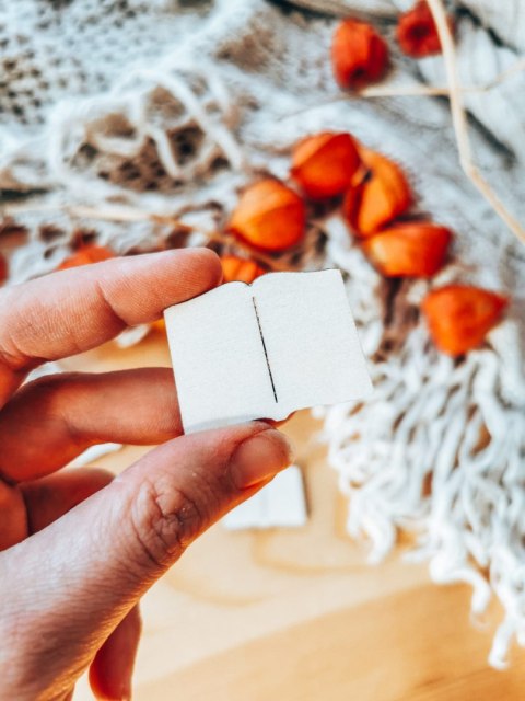 DEKOR książka 3-5cm (5szt) - wzór 1 (DK-036)