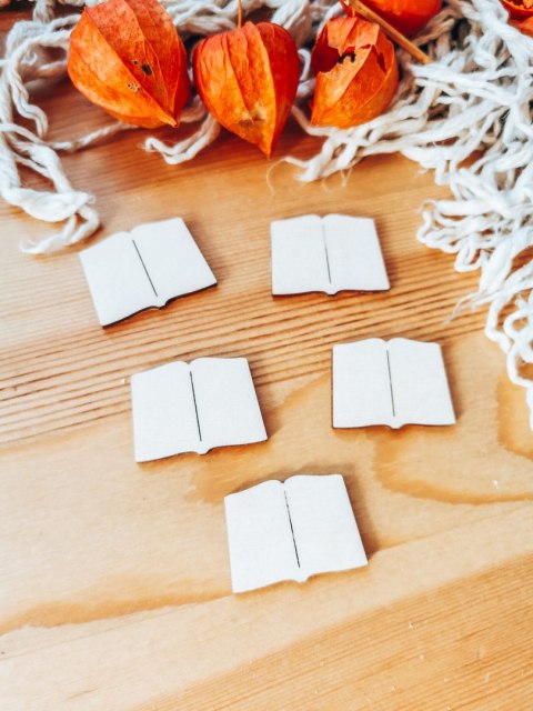 DEKOR książka 3-5cm (5szt) - wzór 1 (DK-036)