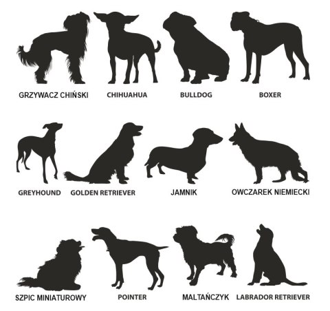 DEKOR pies 4cm (3szt) - wybór kształtów (DK-013)