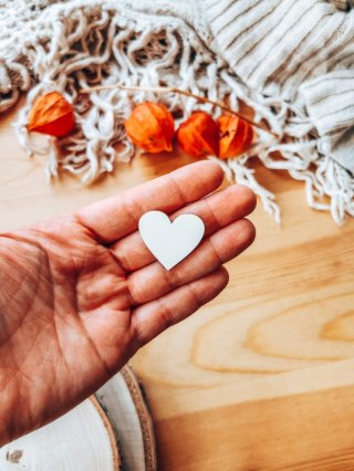 DEKOR serce 3-5cm (5szt) - (DK-025)