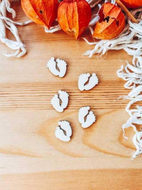 DEKOR stopki 3-5cm (5szt) - wzór 1 (DK-031)