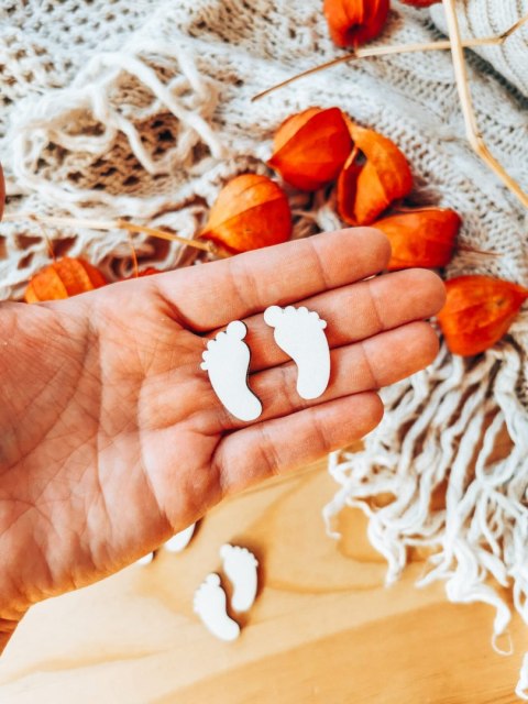 DEKOR stopki 3-5cm (5szt) - wzór 2 (DK-032)