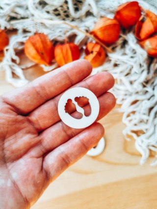 DEKOR stopki 3-5cm (5szt) - wzór 3 (DK-033)