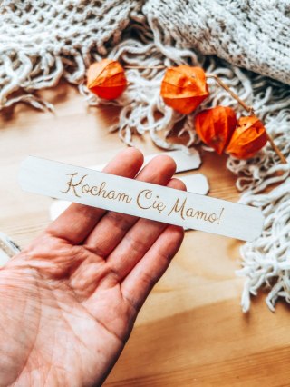 Kocham Cię Mamo - TABLICZKA (4szt) 10cm/12cm/14cm (8 wzorów) - - - (Kochanej Mamie, dla mamy, Dzień Matki)