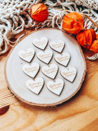 Kochanym Rodzicom - SERCE (10szt) 3/4/5cm - - - (serduszka, serduszko, serca, Dla Mamy Taty, podziękowanie dla Rodziców, Rodzice