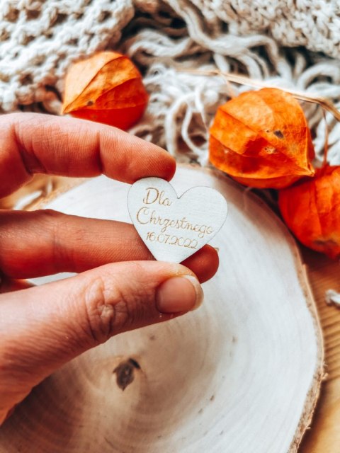 Kochanym Rodzicom z DATĄ - (1szt) SERDUSZKO 3/4/5cm - - - (serduszka, serce, serca data)