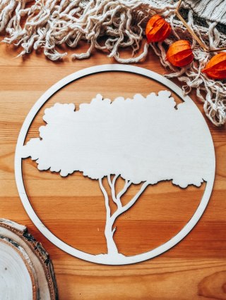 Koło do dekoracji 012 - akacja (2 wzory) drzewo