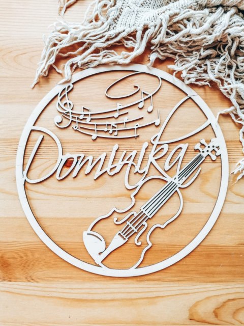 Koło z imieniem - instrumenty - (obręcz imienna, instrument, muzyk)