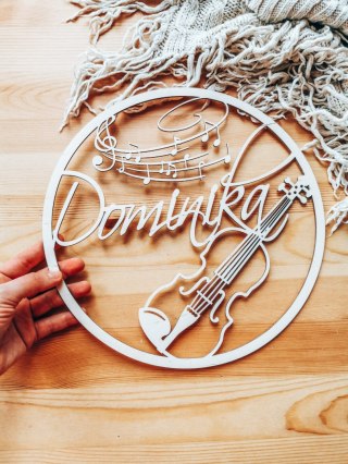 Koło z imieniem - instrumenty - (obręcz imienna, instrument, muzyk)