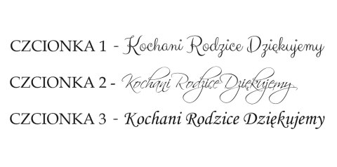 Koło z napisem (1szt) - Kochani Rodzice - wzór 2 (Kochana Mamo/ Kochany Tato)