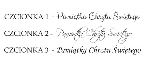 Koło z napisem - Chrzest Święty