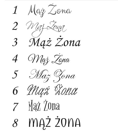 Koło z napisem - Mąż i Żona