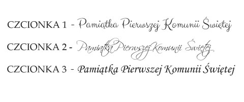 Koło z napisem - Pierwsza Komunia Święta