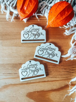 Lubię patrzeć gdy czytasz - zakładka ozdobna 5x3,5cm (3szt) - - - (baza do zakładki do książki)